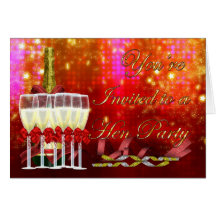 Hen Party Invitaton Cards