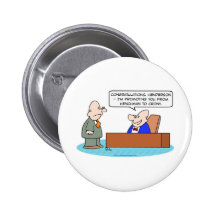 henchman crony promoting businessman button