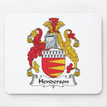 Henderson Family Crest Mouse Pads