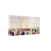 Hendrick Avercamp - IJsgezicht Canvas Prints