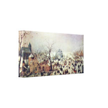 Hendrick Avercamp - winter landscape Canvas Print