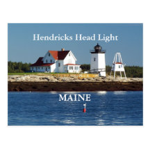 Hendricks Head Light, Maine Postcard