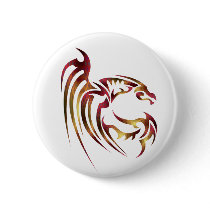 Henham the Metallic Red and Gold Dragon Pins