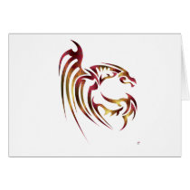 Henham the Metallic Red and Gold Dragon Cards