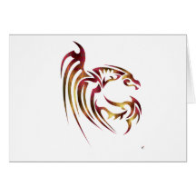 Henham the Metallic Red and Gold Dragon Cards