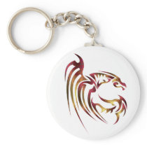 Henham the Metallic Red and Gold Dragon Keychain
