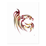 Henham the Metallic Red and Gold Dragon Post Cards
