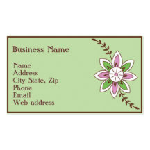 Henna Flower Business Card