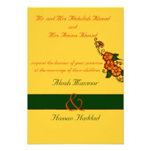 Henna Flower Personalized Invite