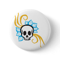 Henna Flower Pirate Skull