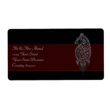 Henna Hand (Blue) Labels