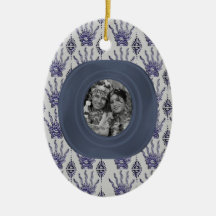 Henna Hand (Blue) (Wedding) Christmas Ornaments