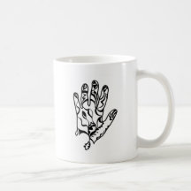 Henna hand mug