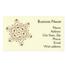 Henna Mandala Business Card