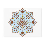 Henna Persian Rug Mandala Postcard