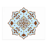 Henna Persian Rug Mandala Postcard
