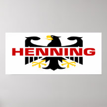 Hennig Surname Print