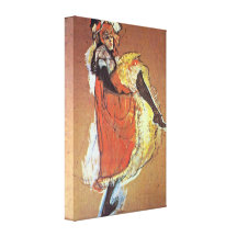 Henri de Toulouse-Lautrec - Jane dancing study Canvas Print