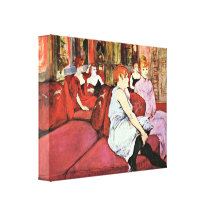 Henri de Toulouse-Lautrec - Rue des Moulins Stretched Canvas Print