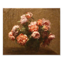 Henri Fantin-Latour Vase of Peonies Print Art Photo