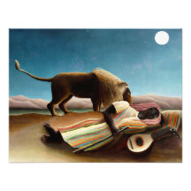 Henri Rousseau The Sleeping Gypsy Invitations