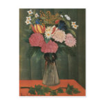 Henri Rousseau's Flowers in a Vase (1909) postcards