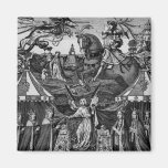 Henry 5th, his Queen and Family Fridge Magnet