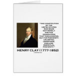 Henry Clay Constitution Of United States Posterity cards
