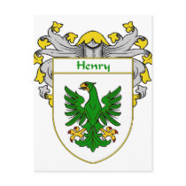 Henry Coat of Arms (Mantled) Post Card