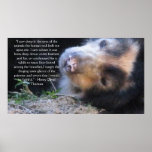 Henry David Thoreau  ANIMAL RIGHTS Quote Print