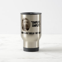 Henry David Thoreau Simplify Simplify Quote Mug