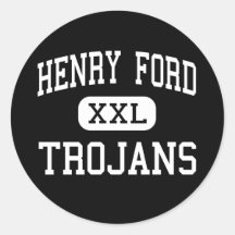 Henry Ford - Trojans - High - Detroit Michigan Sticker