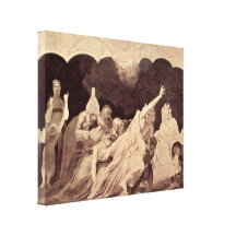 Henry Fuseli - The vision at the asylum Stretched Canvas Print