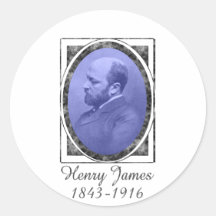 Henry James Round Sticker