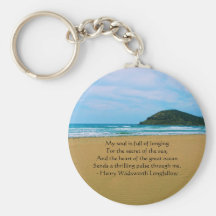 Henry Wadsworth Longfellow Spiritual Quote Keychain