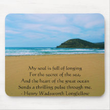 Henry Wadsworth Longfellow Spiritual Quote Mousepads