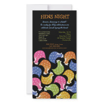Hens Night Bachelorette Party Event Funny Invite