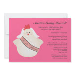Hen's Party Funny Chicken Illustrated Invite