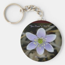 Hepatica Wedding Rememberance Keychain