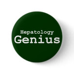 Hepatology Genius Gifts Pin