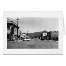 Heppner, photographie de vue de rue principale de  cartes de vœux