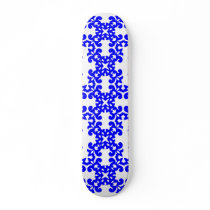 Her Cute Girly Style Blue & White Damask Girls