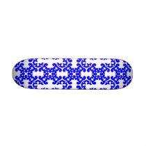Her Cute Girly Style Blue & White Damask Girls