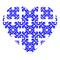 Her Cute Girly Style Blue & White Damask Girls