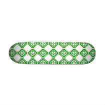 Her Cute Girly Style Green & White Damask Girls