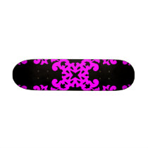 Her Cute Girly Style Pink & Black Damask Girls
