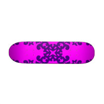 Her Cute Girly Style Purple on Pink Damask Girls