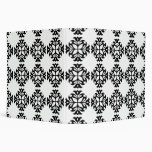 Her Vintage Girly Style Black & White Damask Girls Binders