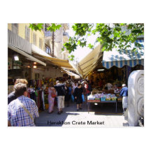 Heraklion Crete Market Postcards