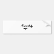 Herald Professional Job Bumper Sticker
